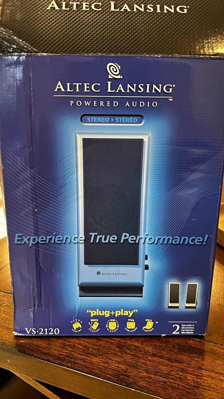 Altec Lansing VS-2120 2.0 Channel Wired Computer Speakers Silver/Black