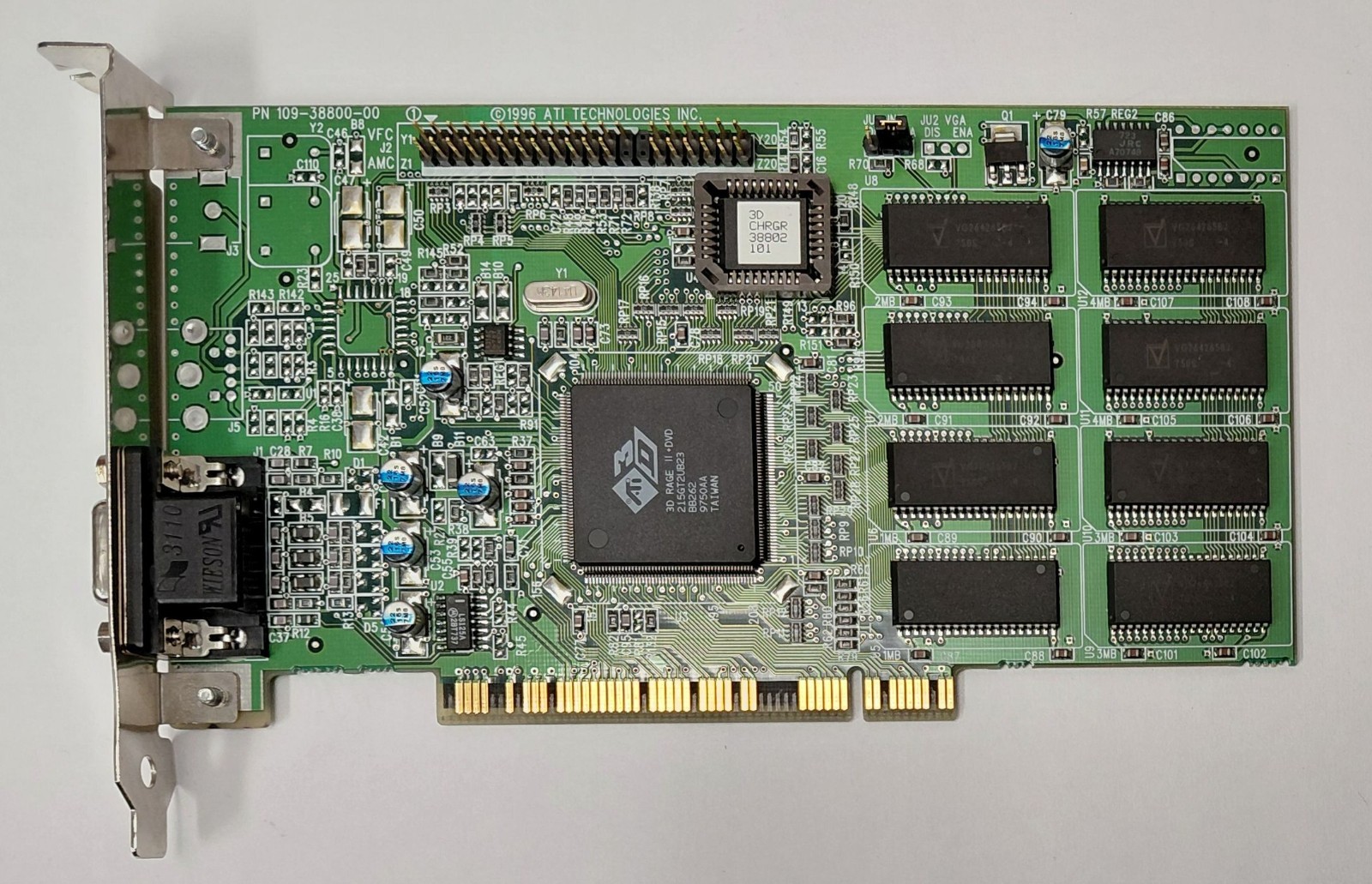 ATI 3D Charger PCI Graphics Card (3D Rage II + DVD, 4MB, Retro, 1997)