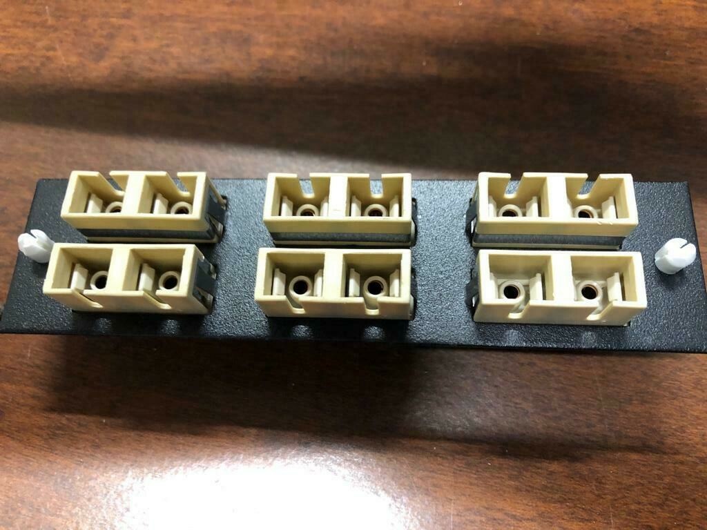 Leviton 6 Duplex 5F100-2EC Fiber Panel (LOT OF 7)