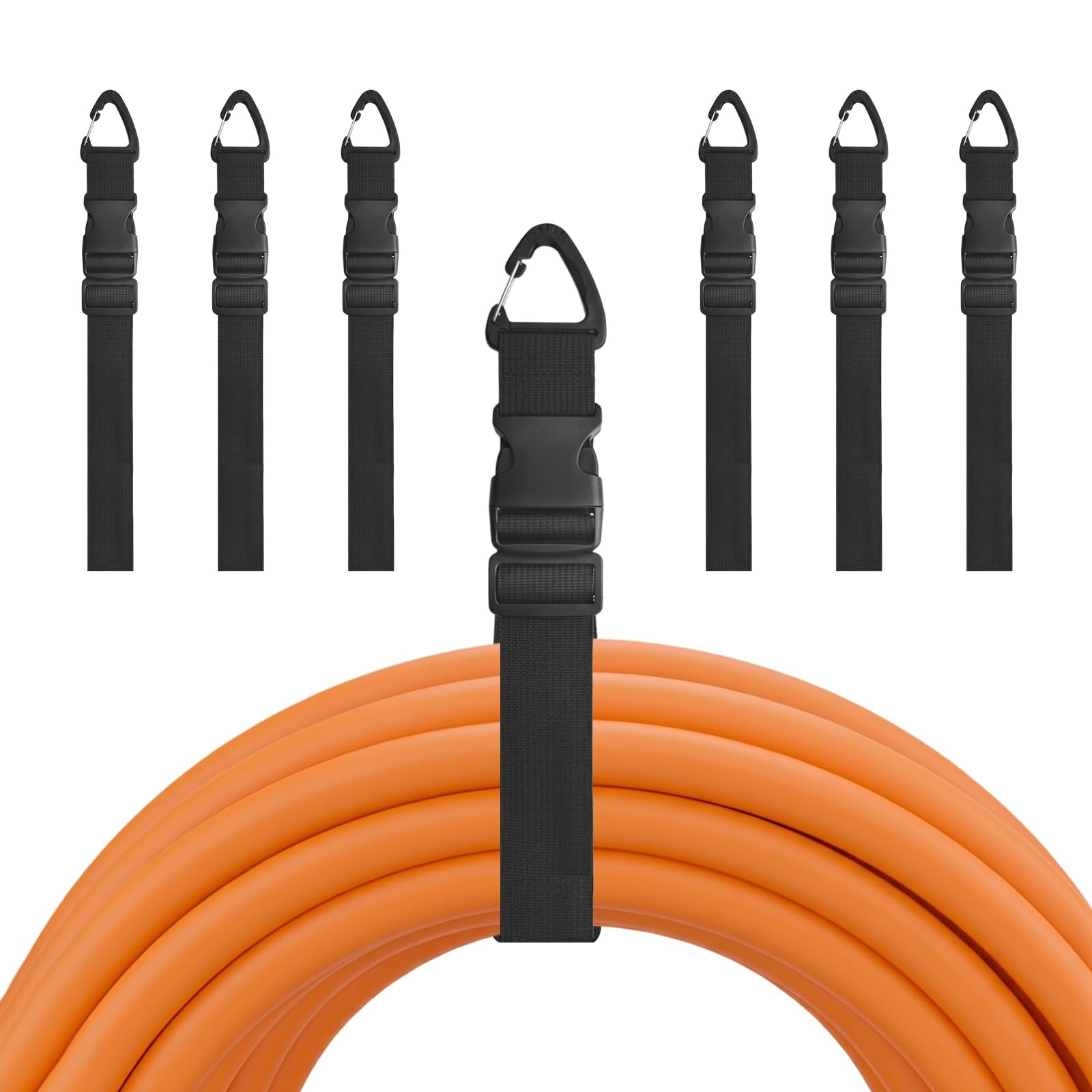 7PCS Heavy Duty Extension Cord Holder Organizer, 21.65IN Adjustable Storage S...
