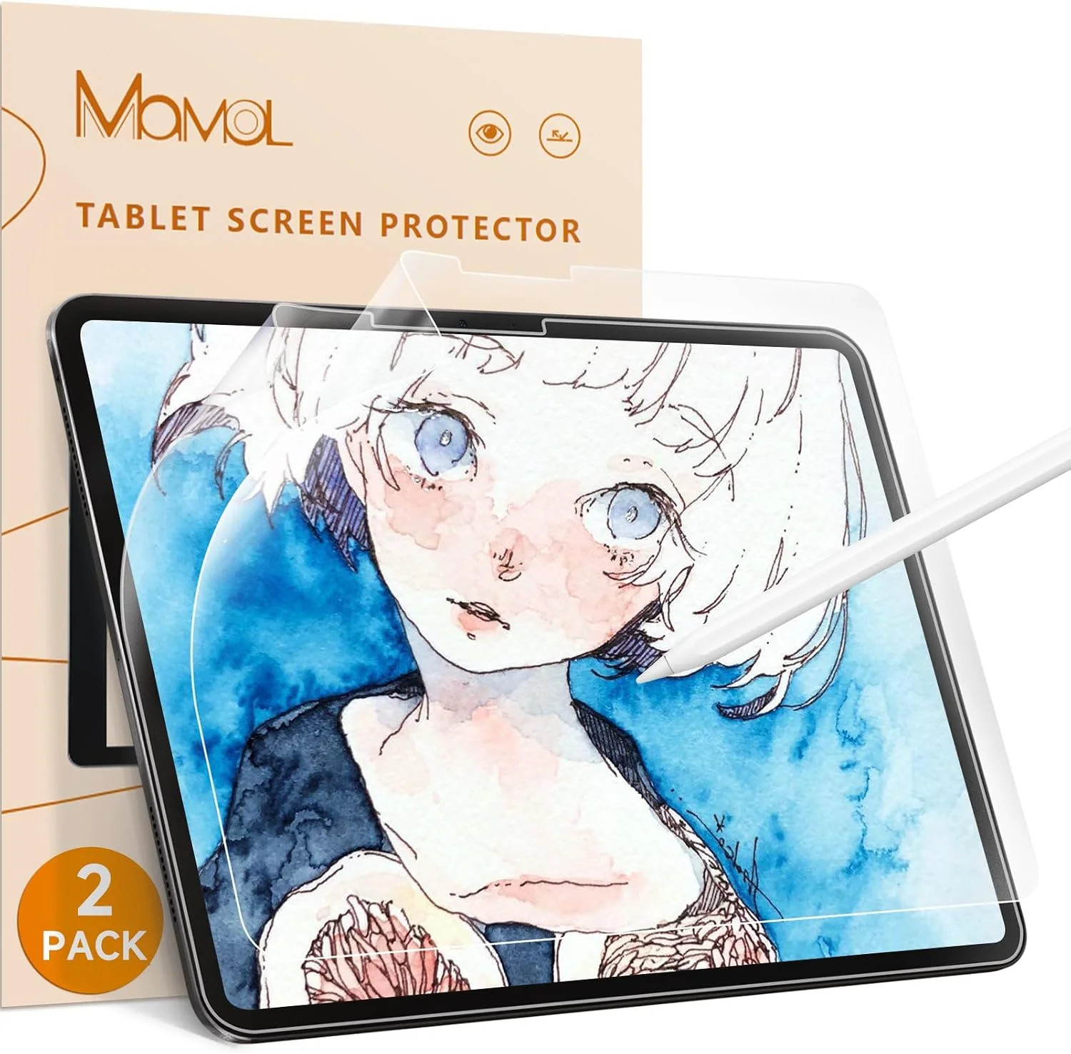 [2 Pack] Paper Screen Protector for Apple iPad Pro 13 inch 7th 8th (2024 2025, M