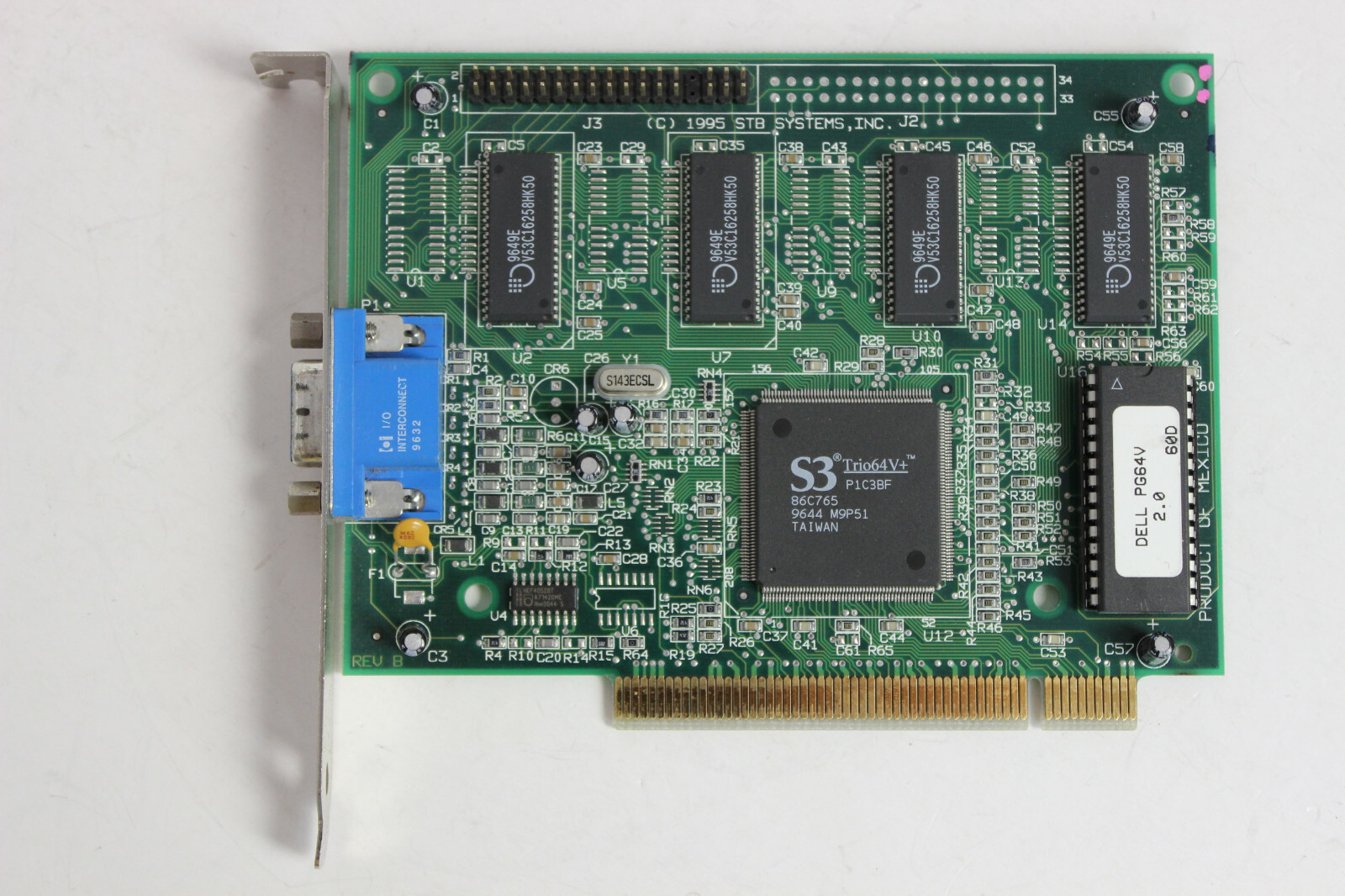 DELL 85675 PCI VIDEO ADAPTER STB-1X0-0480-009 S3 TRIO64V+ W/WARRANTY