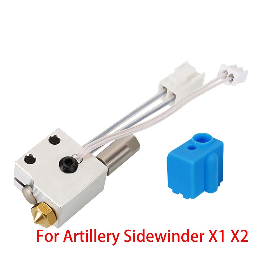 3D Printer Hotend Kit Heater Block Nozzle For Artillery Sidewinder X1 X2 Genius