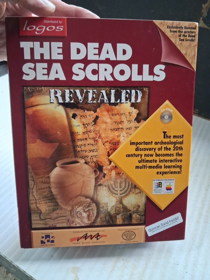 THE DEAD SEA SCROLLS REVEALED (1994) CD-ROM LOGOS ~Box Set ARCHEOLOGICAL 