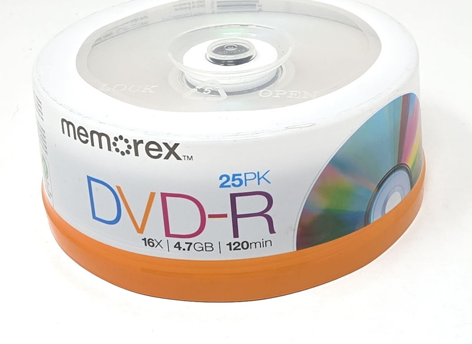 Memorex DVD-R 16x 4.7GB 120min 25 Pack Spindle Blank Discs New Recordable Media