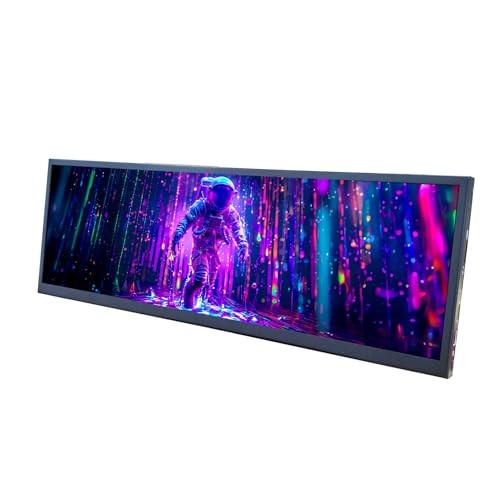 12.7 Inch 2880x864 2K Stretched Bar LCD Screen with USB-C/Mini H/D Video