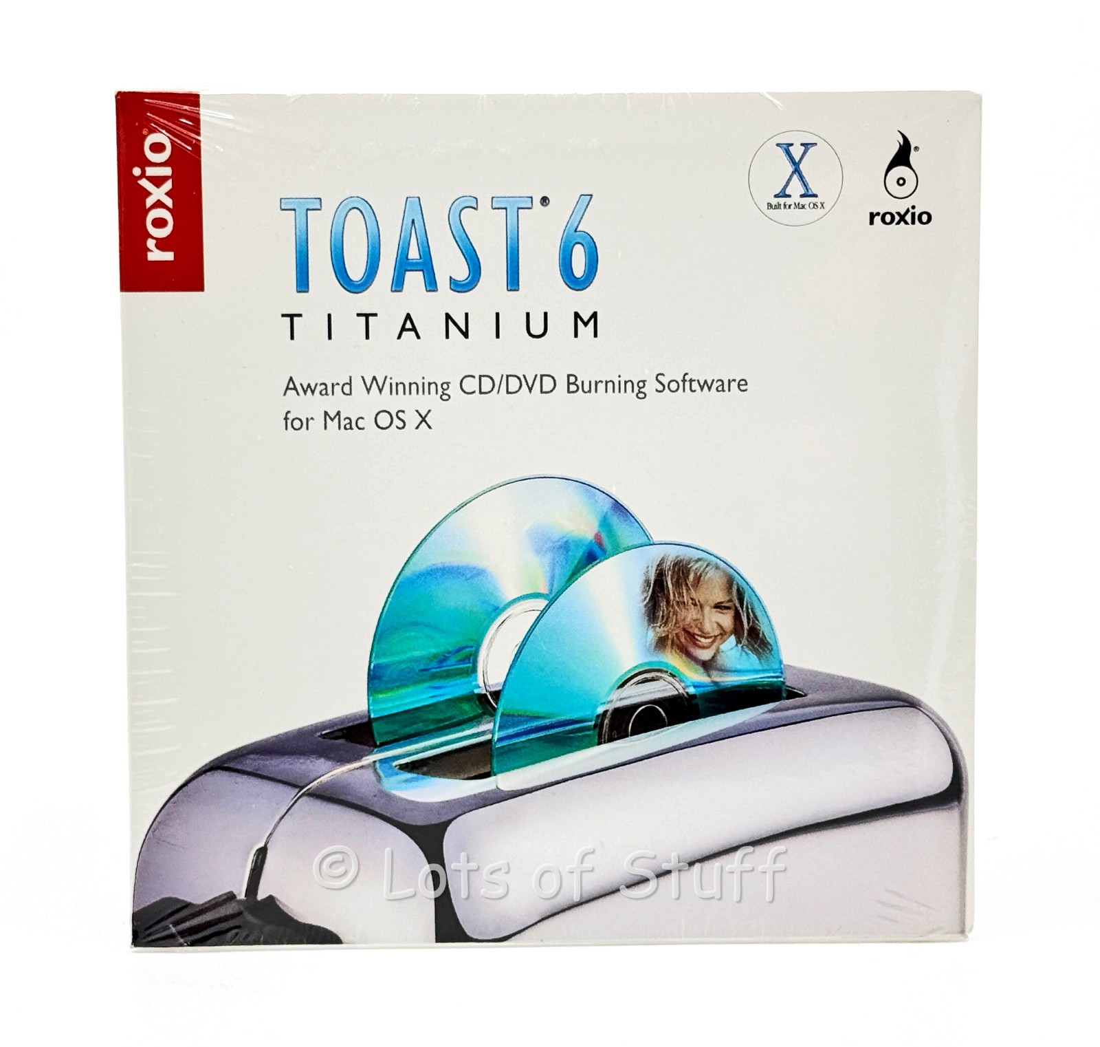 Roxio Toast 6 Titanium CD/DVD Burning Software New Sealed Cardboard Sleeve w/SN