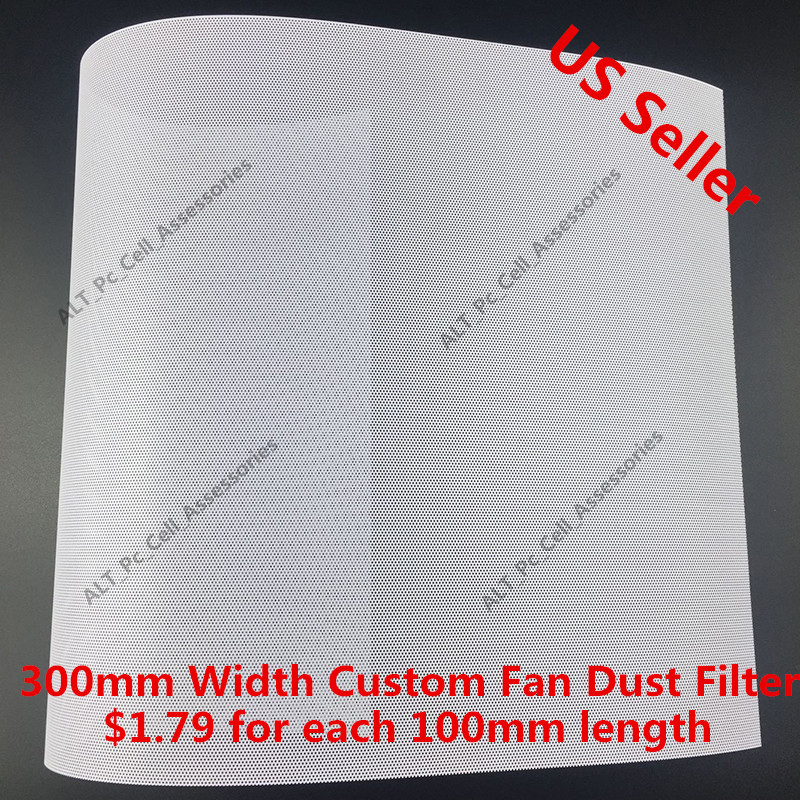 300mm Width Mesh Fan Filter Custom for 60mm 80mm 120mm 140mm 200mm 240mm 280mm w