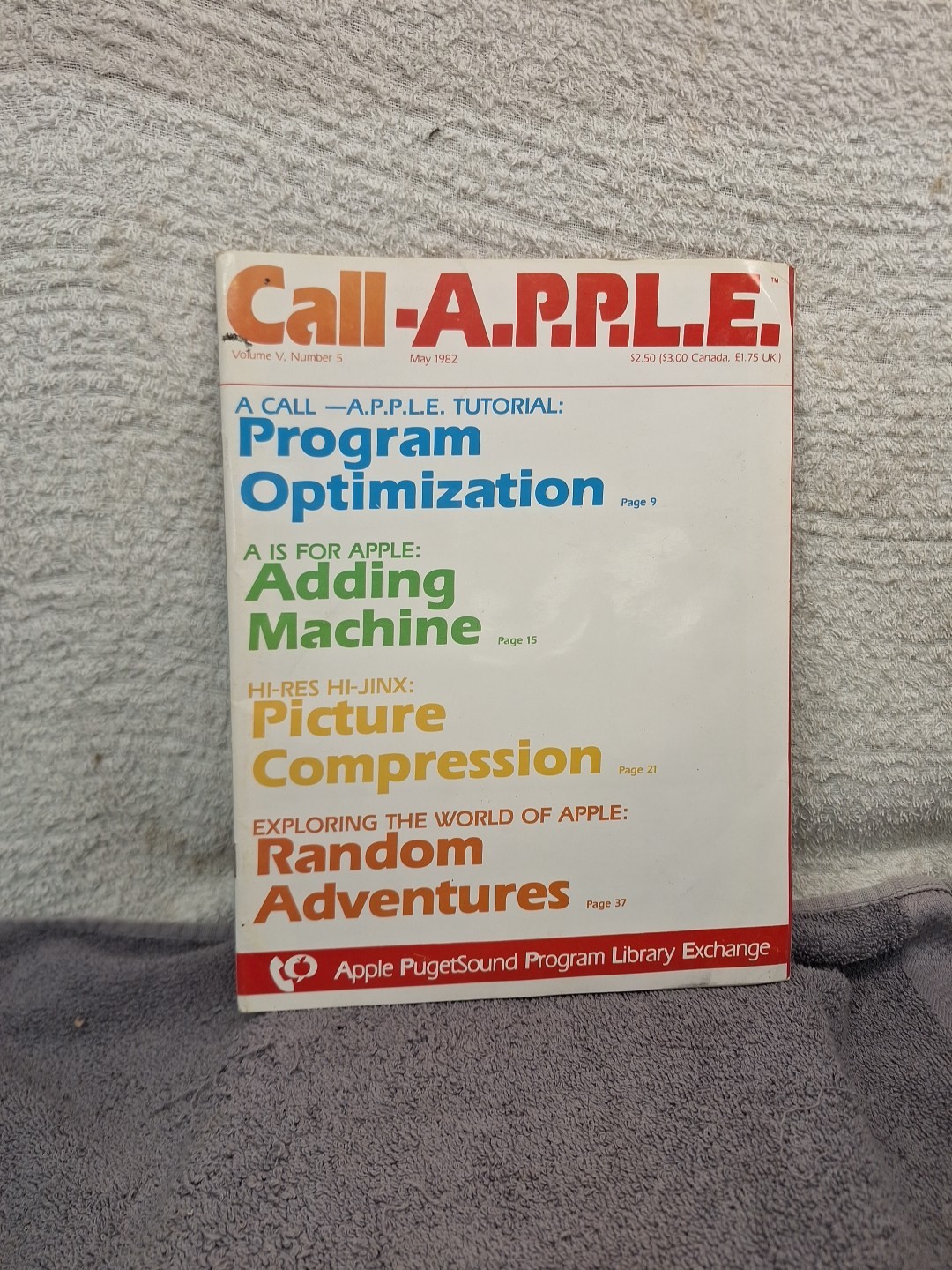 Vintage Call A.P.P.L.E. Magazine May 1982 Vol V Number 5 Apple PugetSound
