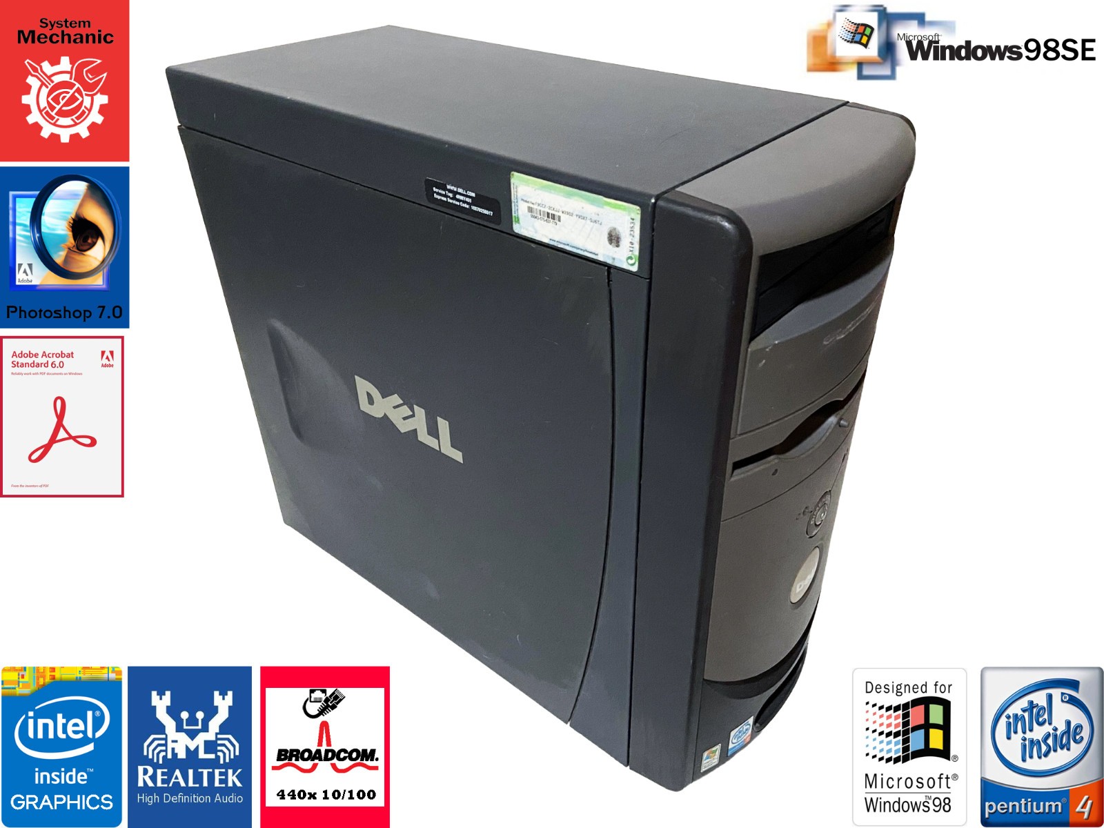 Dell DIMENSION 2400 [Windows 98SE] Intel Pentium 4 @2.40GHz, 512MB RAM [Vintage]