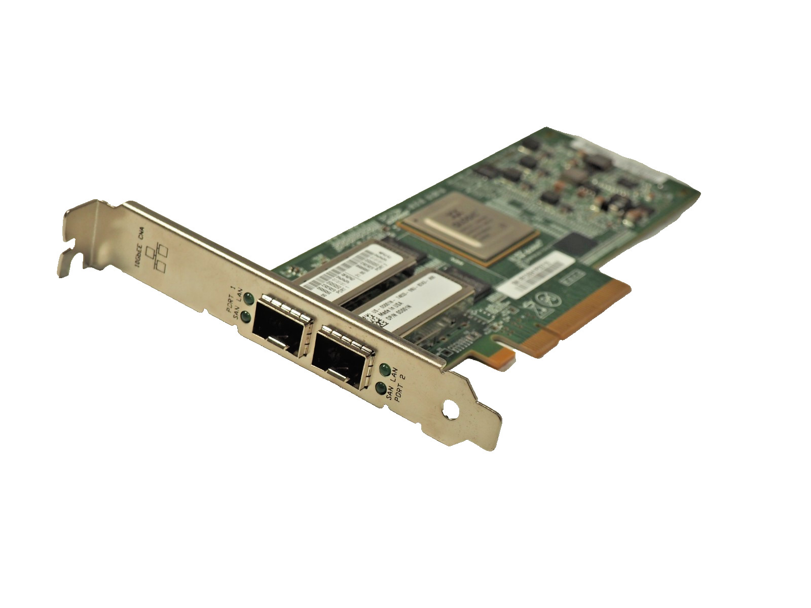Dell D001N QLogic QLE8152 10GbE SFP+ PCIe Dual Port HBA 10Gb/s Network Adapter