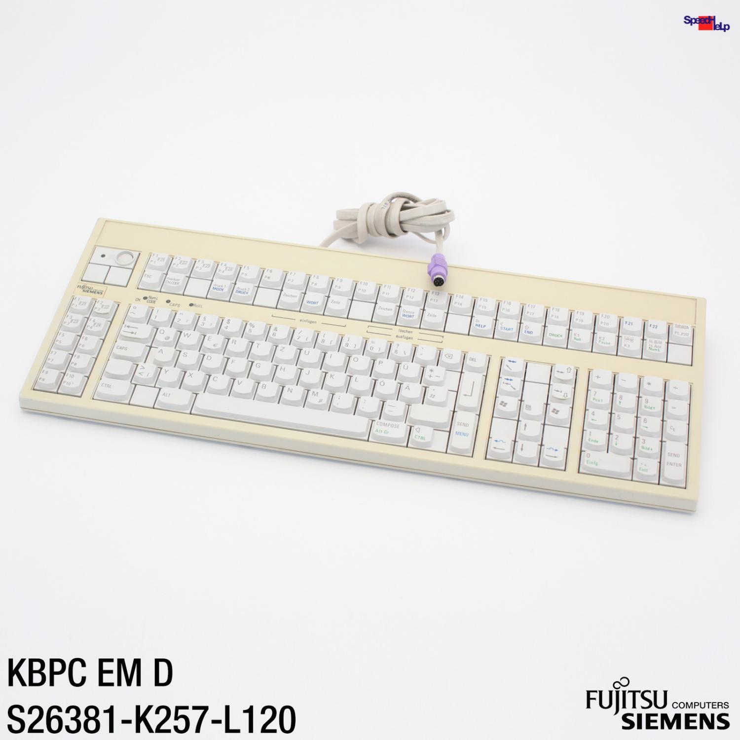 FSC Fujitsu Siemens KBPC EM D S26381-K257-L120 PS/2 Keyboard Deutsch DE