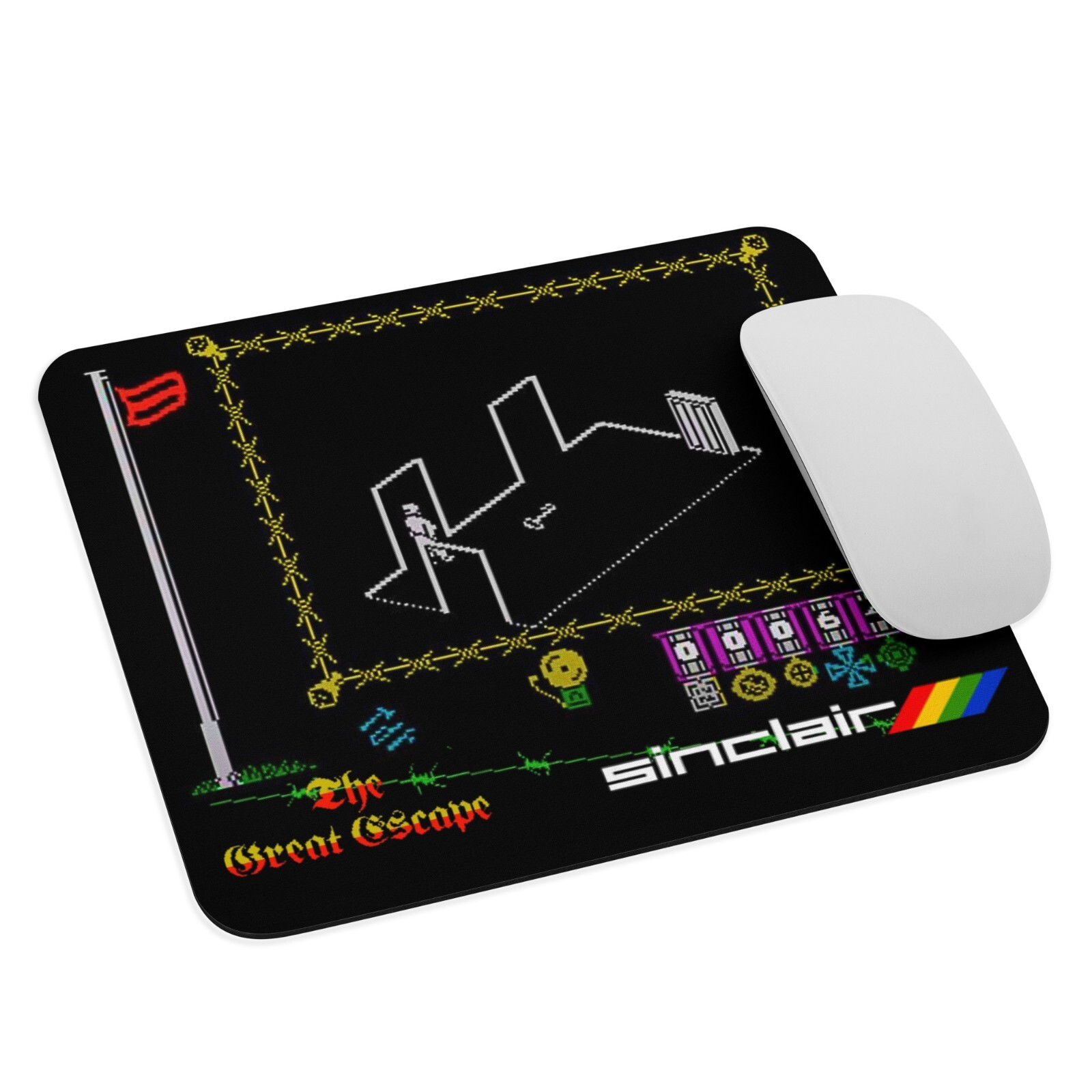 ZX Spectrum The Great Escape - Mouse Pad NEW 9.5" x 7.75" Non Slip