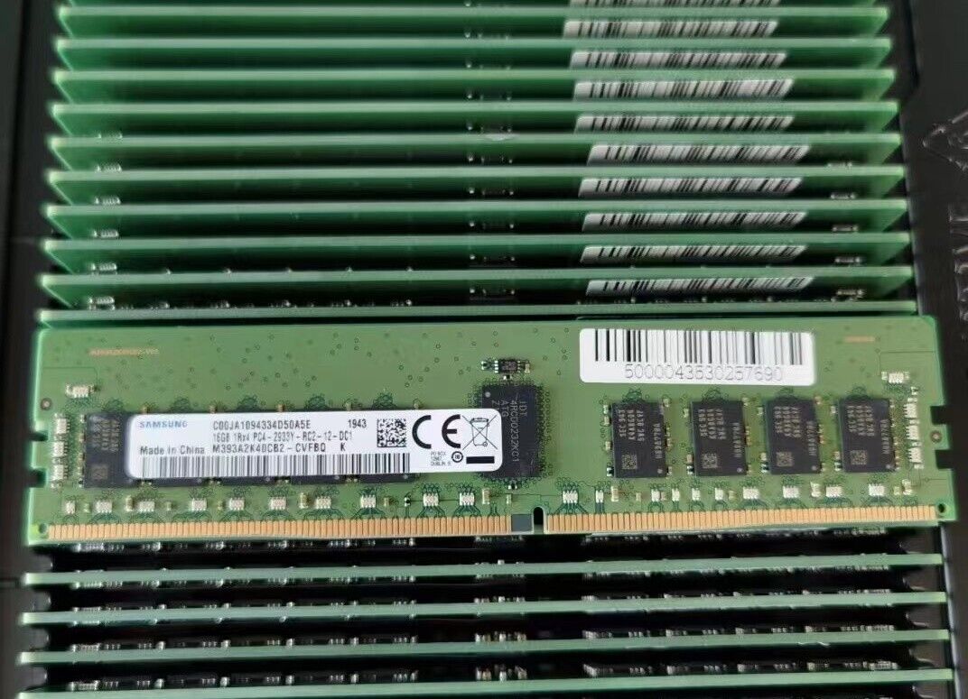 SAMSUNG 16GB DDR4 2933MHz Server RAM 1Rx4 PC4-2933Y-RC2  M393A2K40CB2-CVF RDIMM