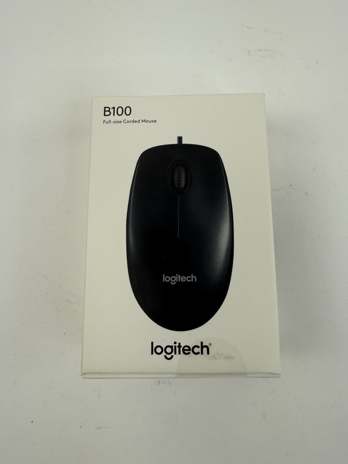 Logitech B100 Optical Full-Size Corded Business Mouse Black