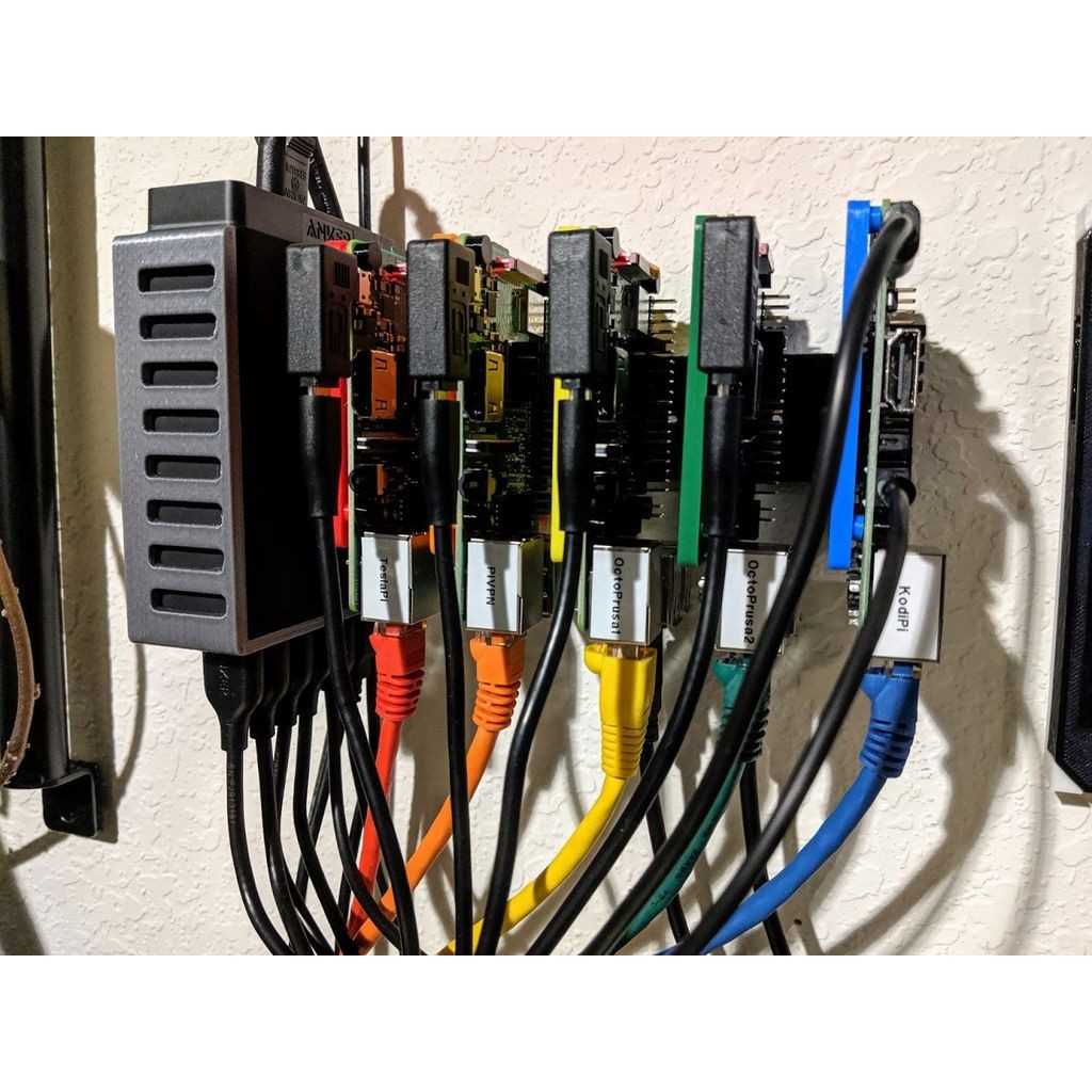 Raspberry Pi Wall Mount Kit 3d Printed