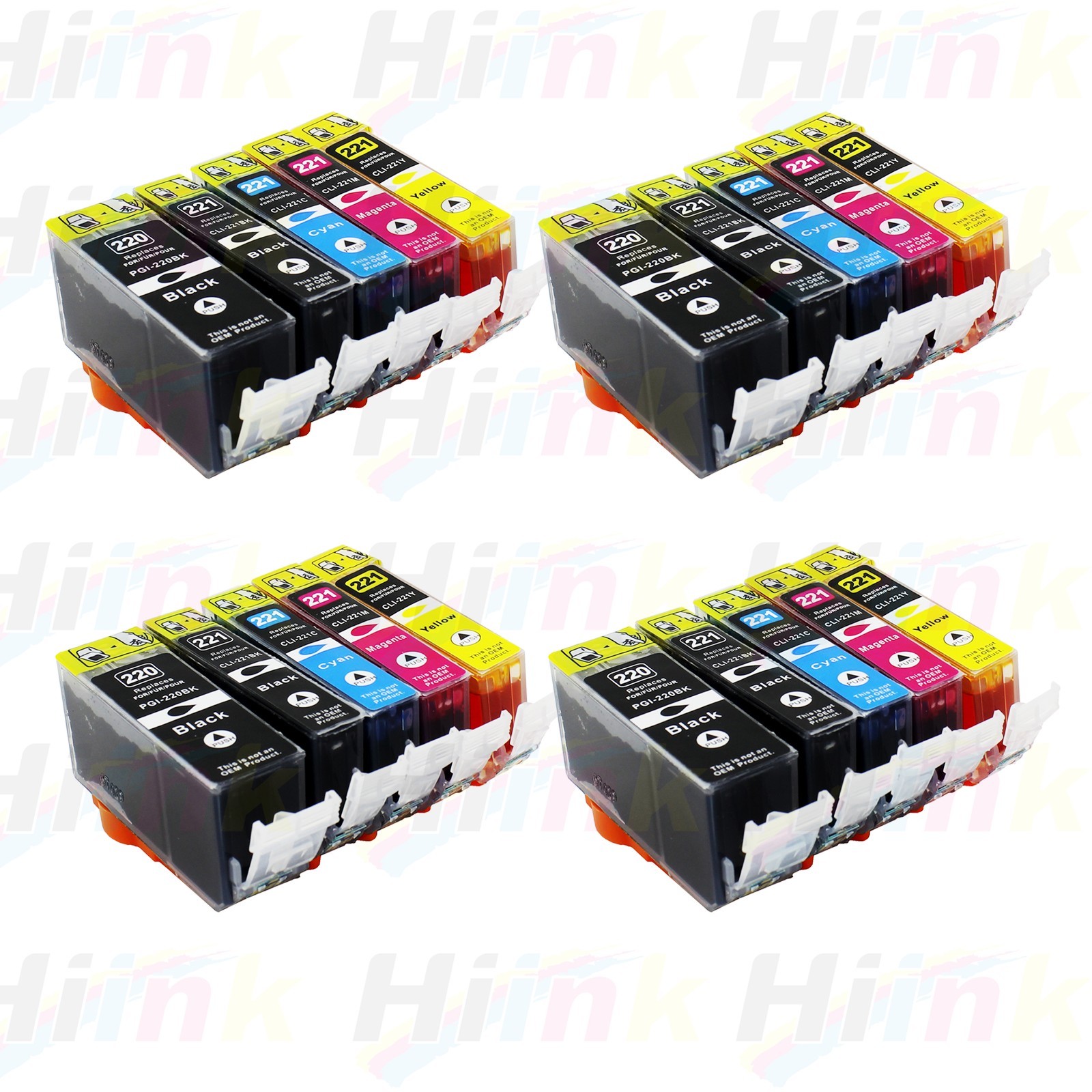20Pk New PGI-220 CLI-221 Ink for Canon Printer Pixma MX860 MX870 MP560 Printers