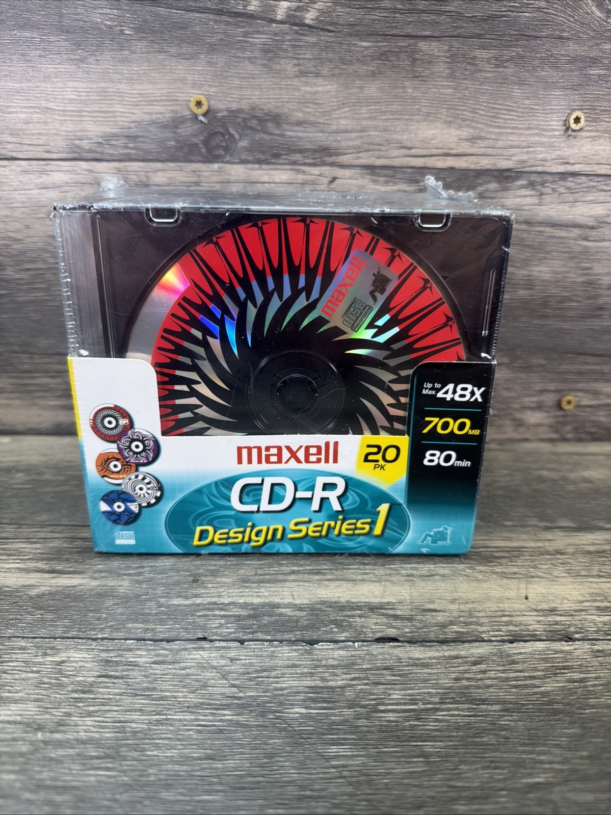 CD-R Design Series 1 20 Pack Maxell 700MB 48x- New Sealed