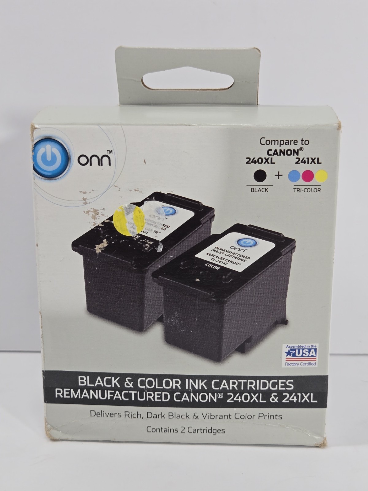 ONN Black And Color Ink Cartridges Canon 240XL & 241XL