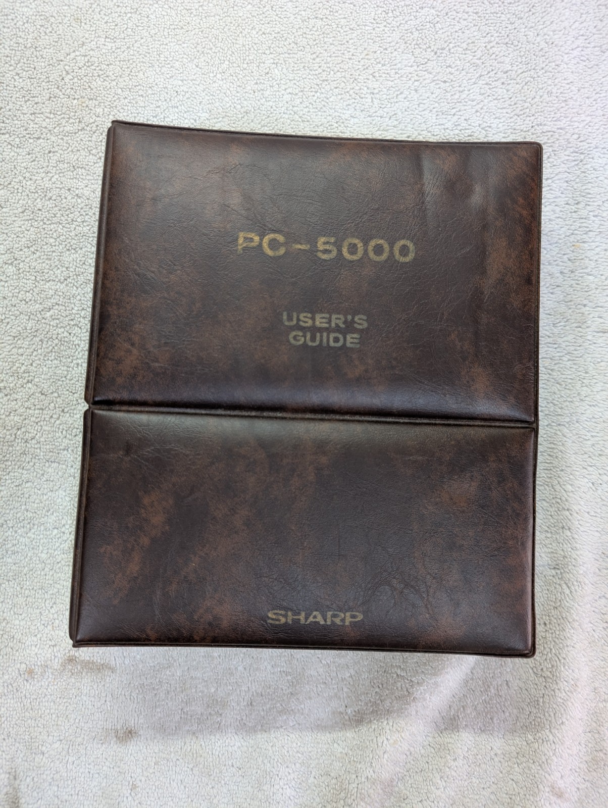 Vintage Sharp PC-5000 User's Guide Reference Manual Binder