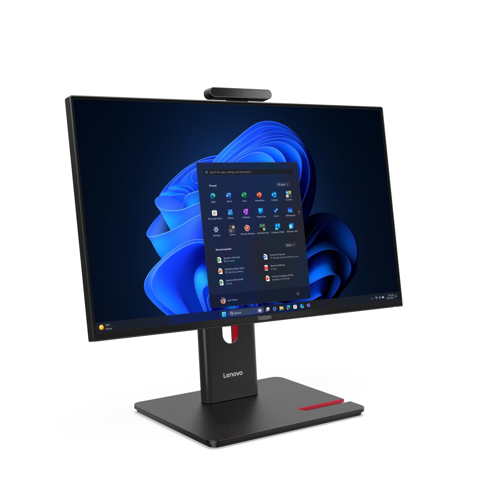 Lenovo Thinkcentre M70A G6 23.8" AIO Intel Ultra 5 225T 8GB RAM 256GB SSD W11P