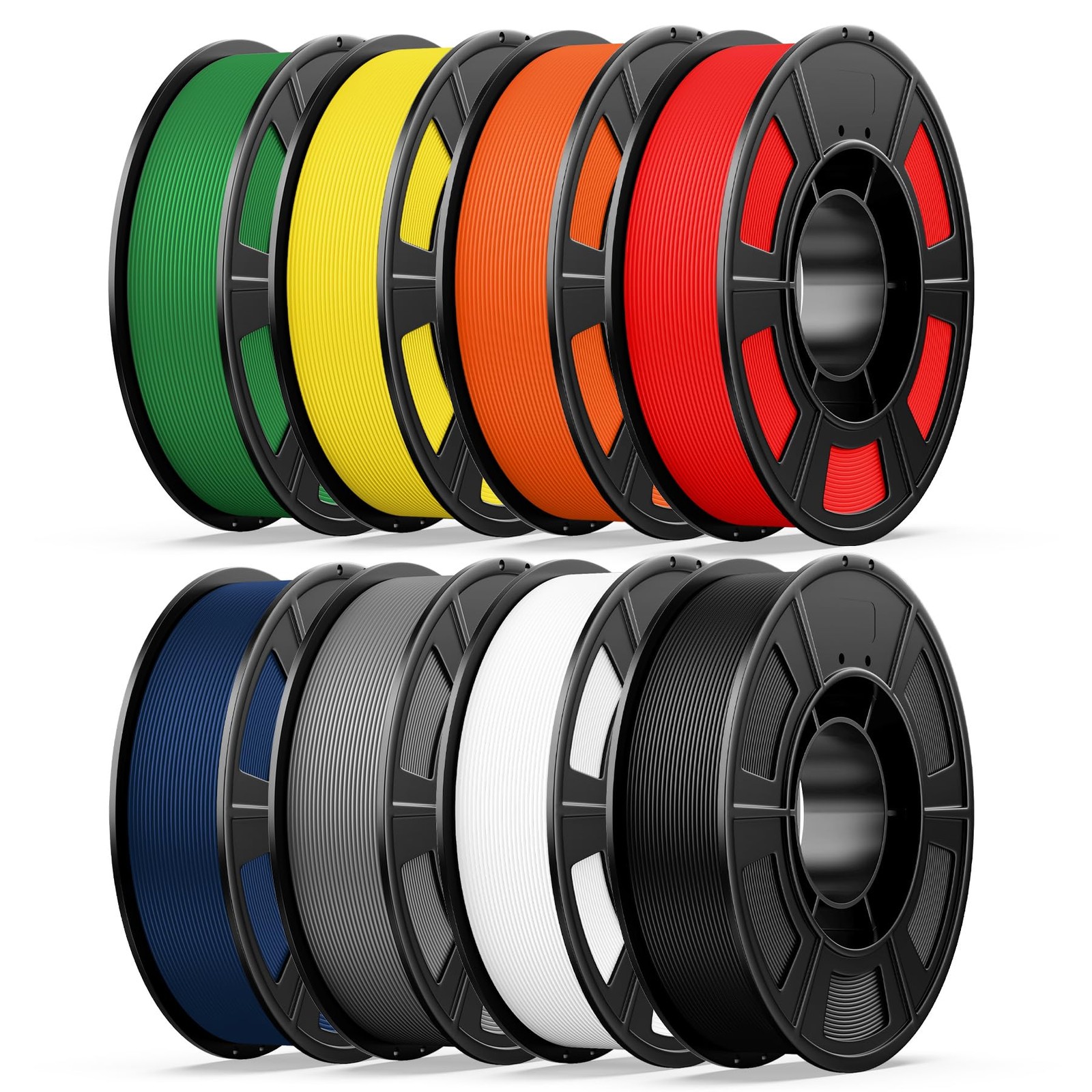 UJOY3D 8 Color Bundle Hyper PLA+ 3D Printer Filament, Multicolor PLA+ Filamen...