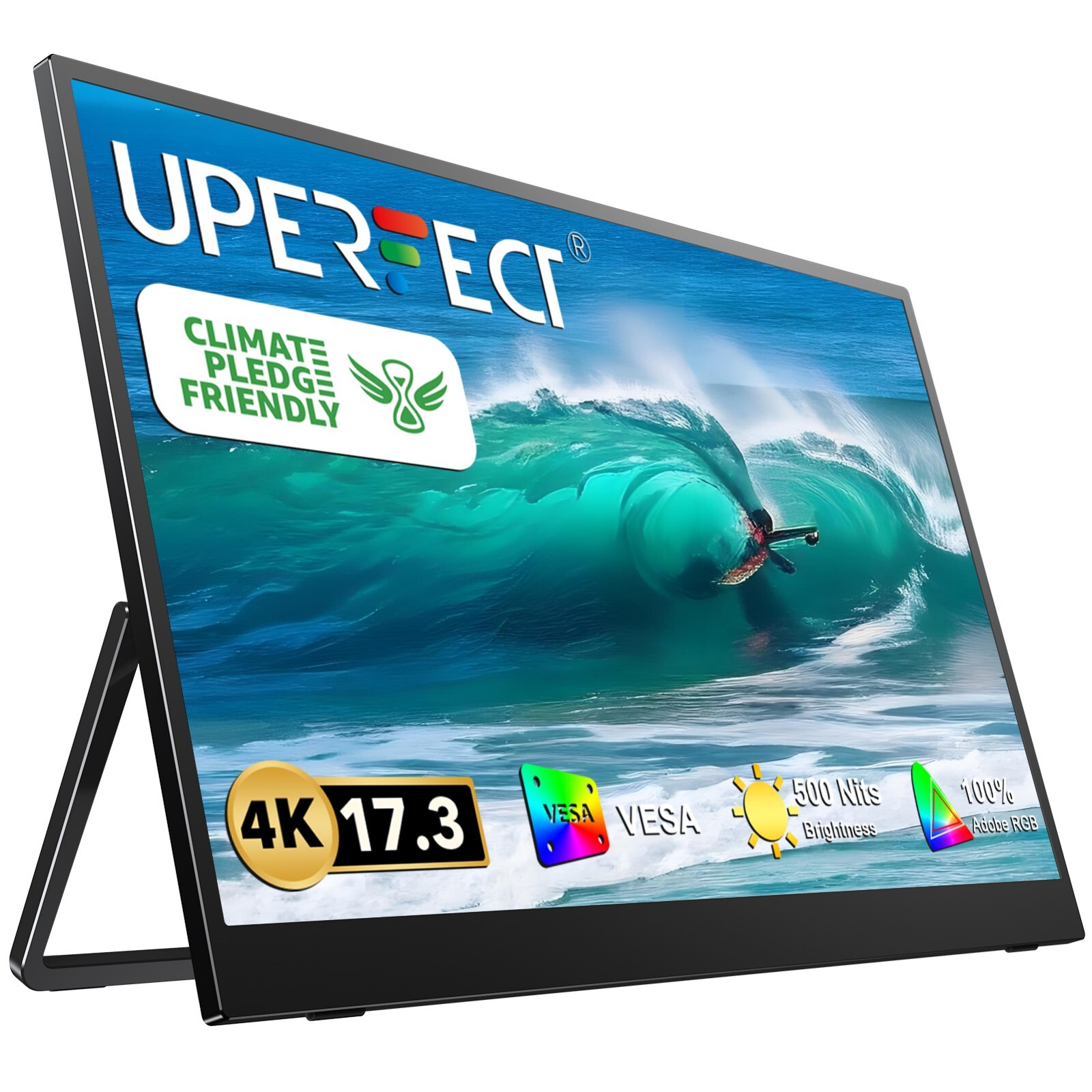 17.3 Inch 4K Portable Monitor External Monitor Gaming Monitor USB-C Monitor