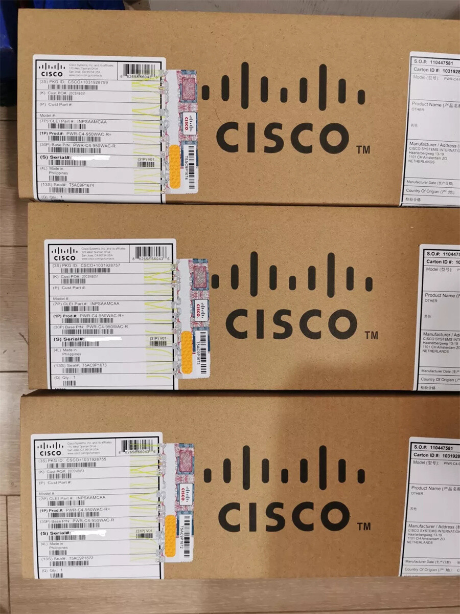 Cisco PWR-C4-950WAC-R 950 Watt AC Power Supply For Catalyst 9500 New Sealed