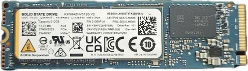 KXG8AZNV512G Kioxia XG8 Series 512GB PCI-Express 4.0 x4 NVMe TLC M.2 2280 SSD