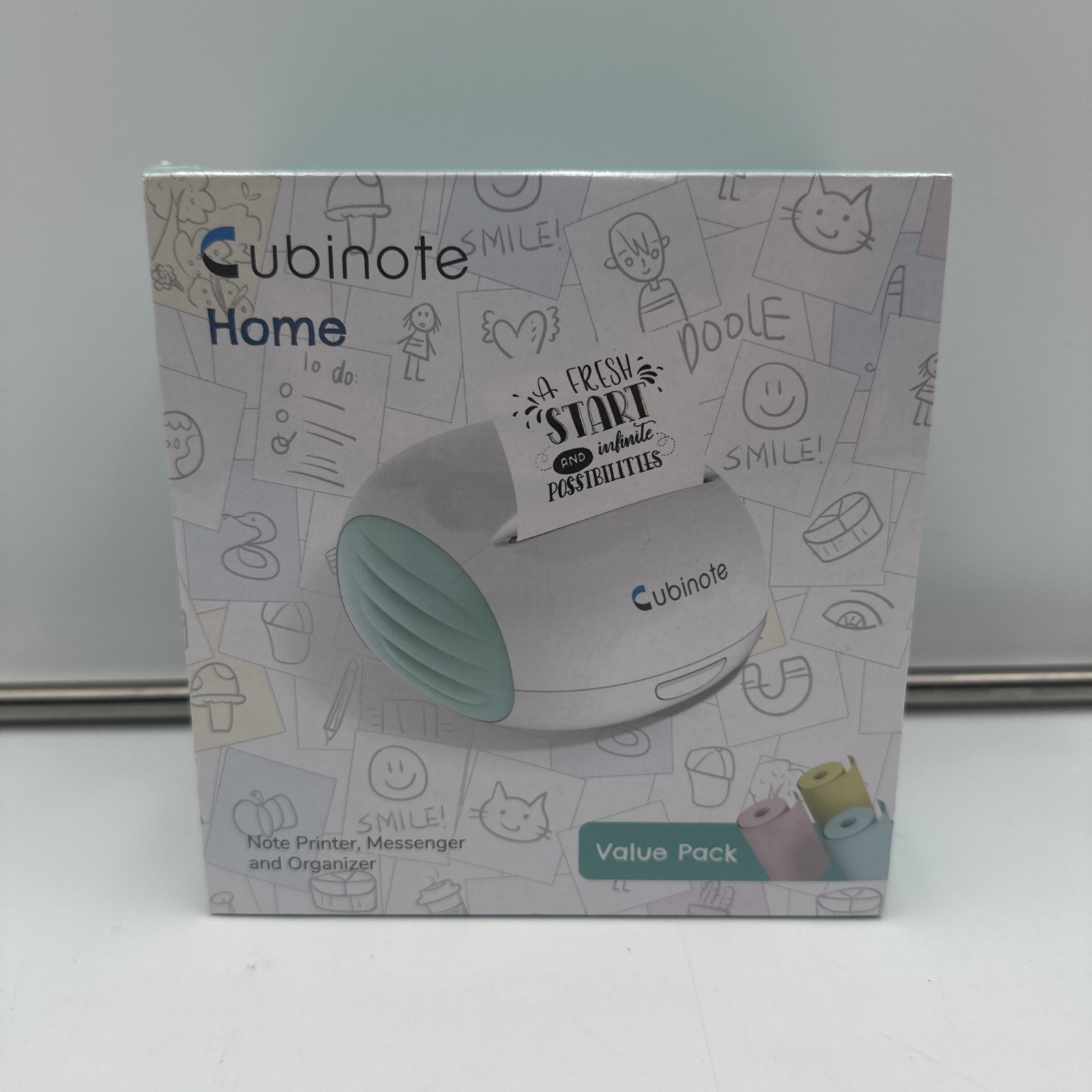 Cubinote Home Note Printer, Messenger and Organizer Model CHG2 Green New Sealed