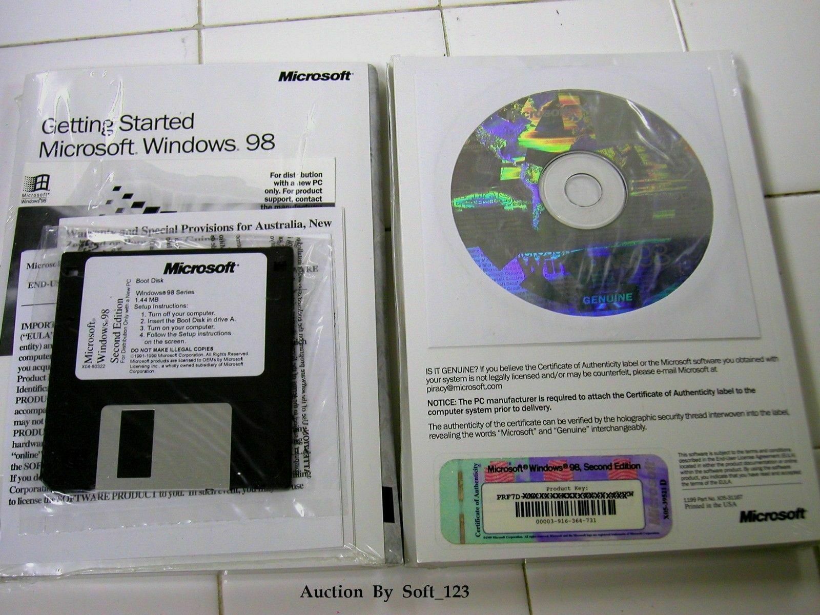 MICROSOFT WINDOWS 98 SE SECOND EDITION FULL OPERATING SYSTEM MS WIN 98SE =NEW=