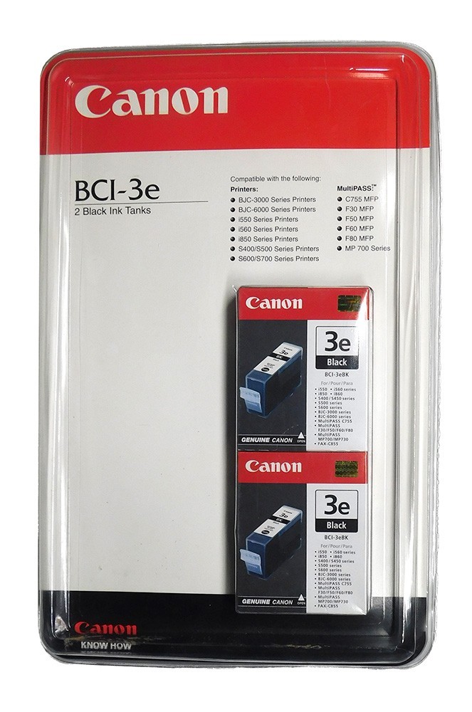 Canon BCI-3e/4479A269AA Black 2 Pack Ink Cartridge - New in Box