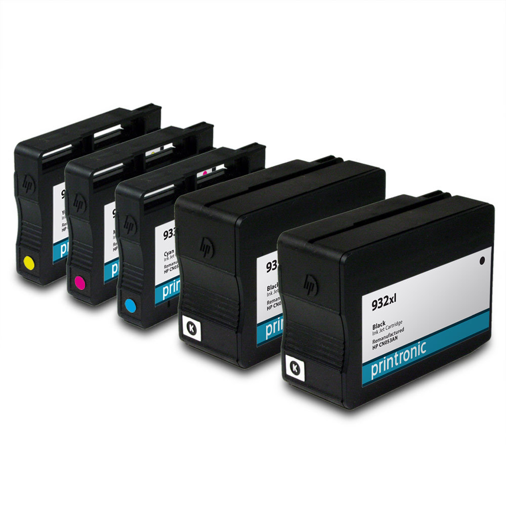 5PK Reman for HP 932XL HP 933XL Ink HP OfficeJet 6100 6600 6700 7110 7510 7610