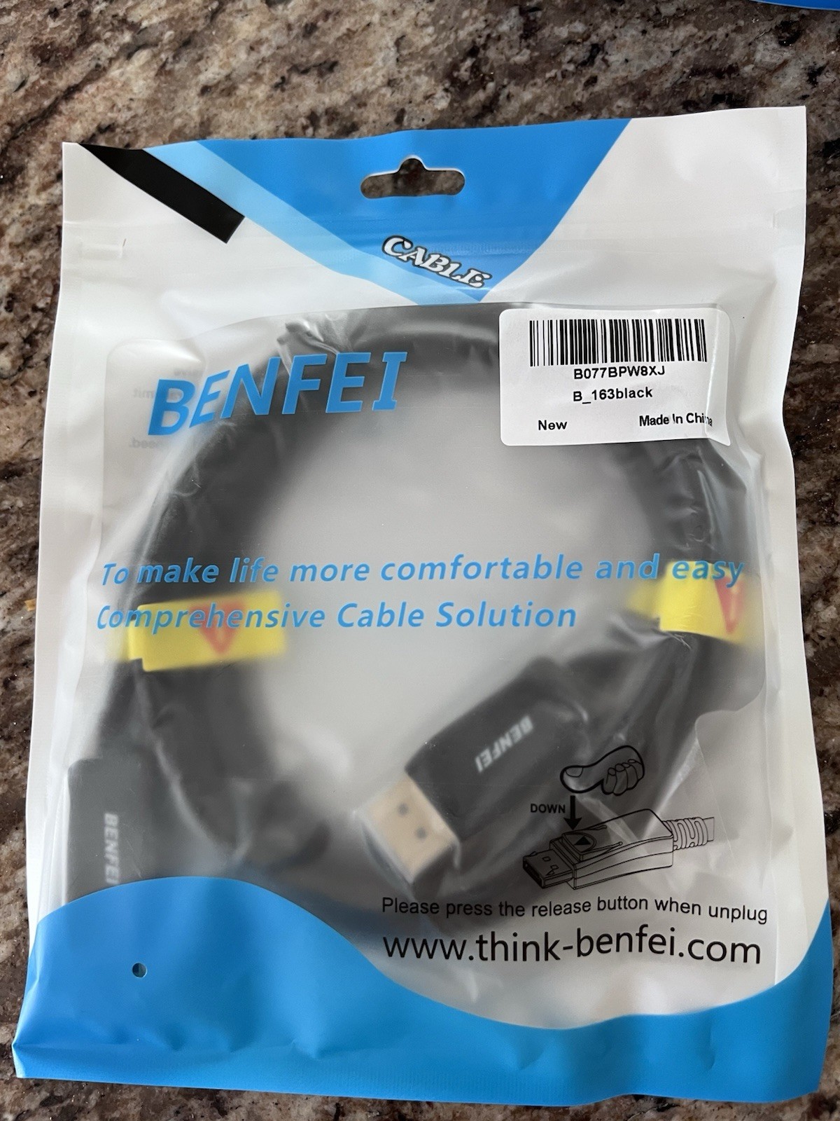 BENFEI DisplayPort to DP 2 PACK B_163Black