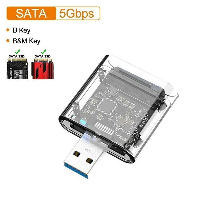 MAIWO M.2 SATA NGFF SSD Enclosure USB 3.0 5Gbps Case Adapter 2230 2242 2260 2280