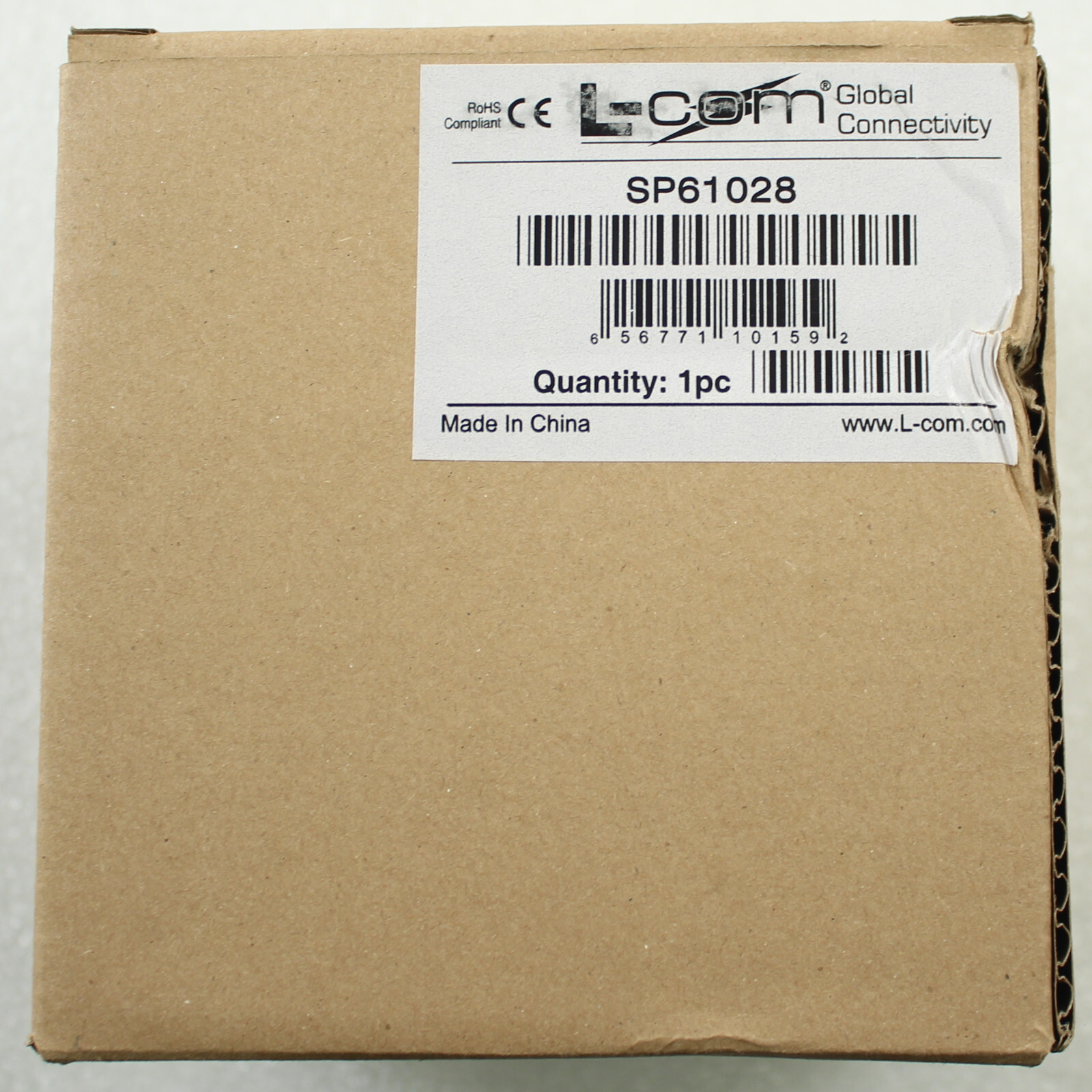 L-Com SP61028 2.4 GHz 11 dBi Mast Mount Mini Panel Antenna - N-Female Connector
