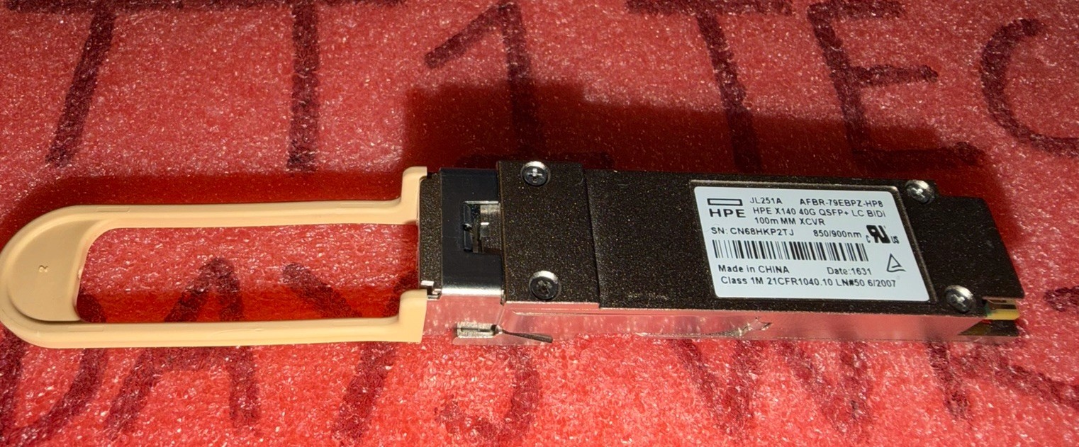HP JL251A X140 40G QSFP+ LC BIDI 100M MM TRANSEIVER MOD - JL251-61001