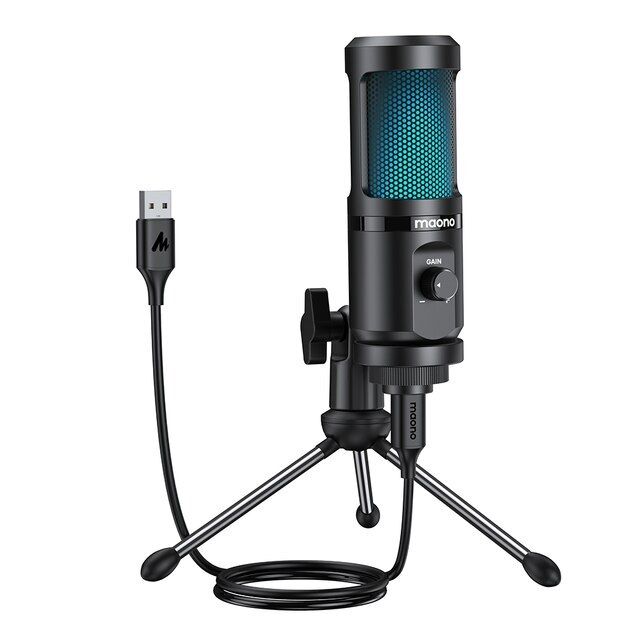 MAONO Gaming USB Microphone Desktop Condenser Podcast Microfono Recording