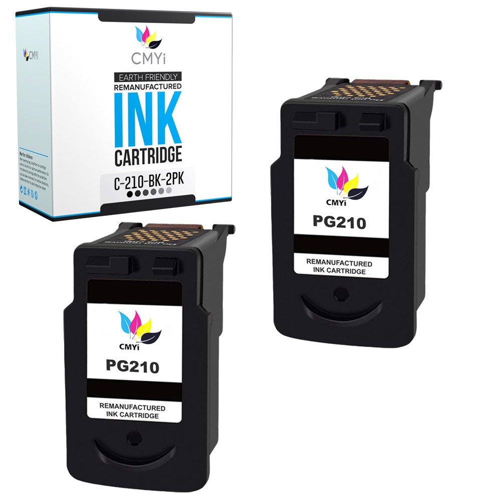 2PK Compatible PG-210 Ink Cartridge Black for Canon PIXMA MX410 MX420 iP2700