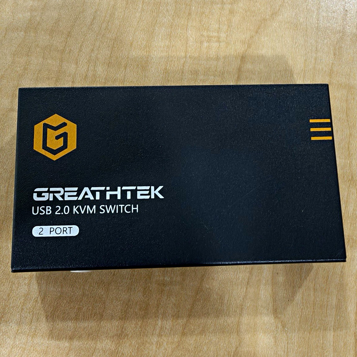 GREATHTEK 2-Port USB 2.0 HDMI KVM Switch Box 2:1 Portable Black