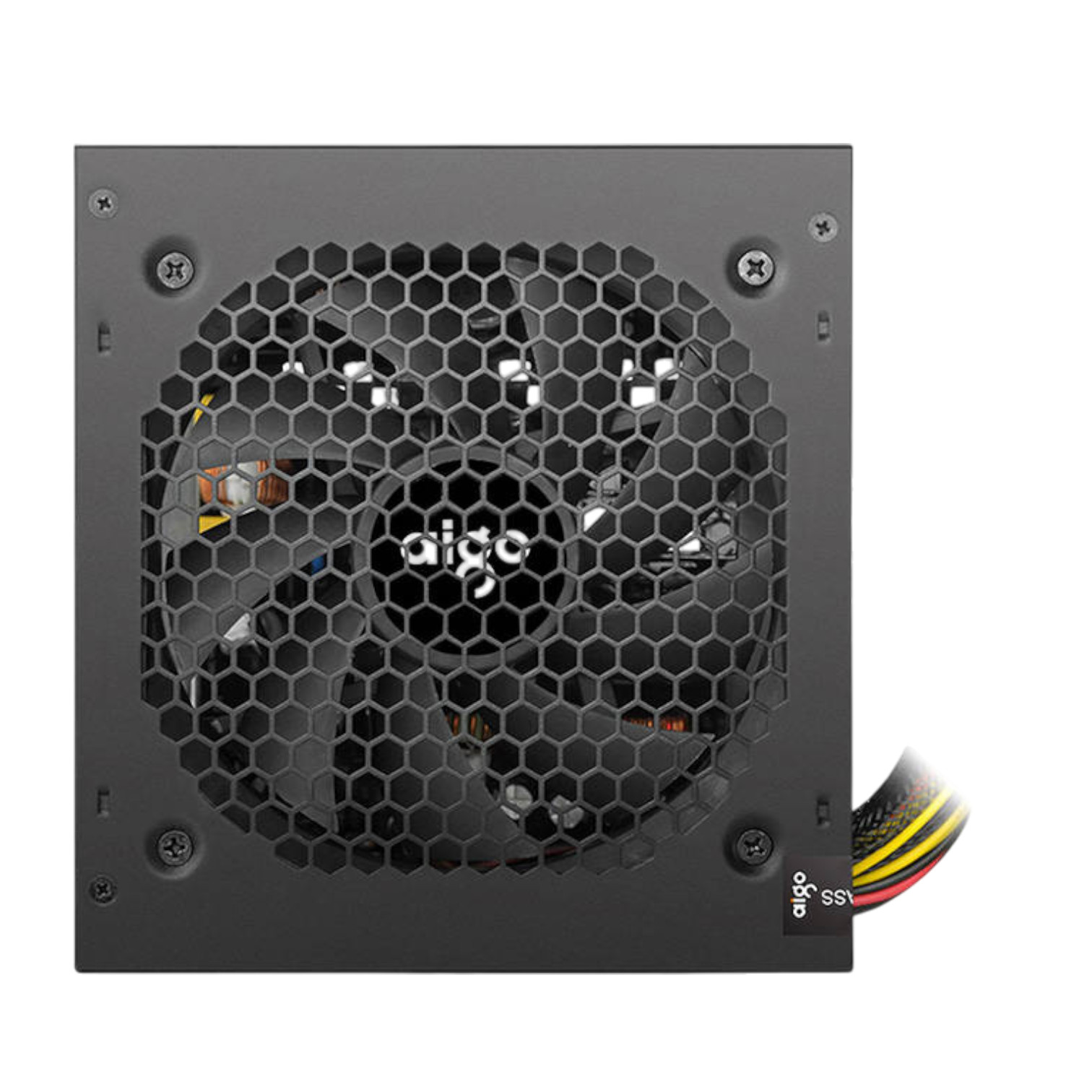 PC power supply computer 500W black AIGO 120mm fan quiet gaming Black