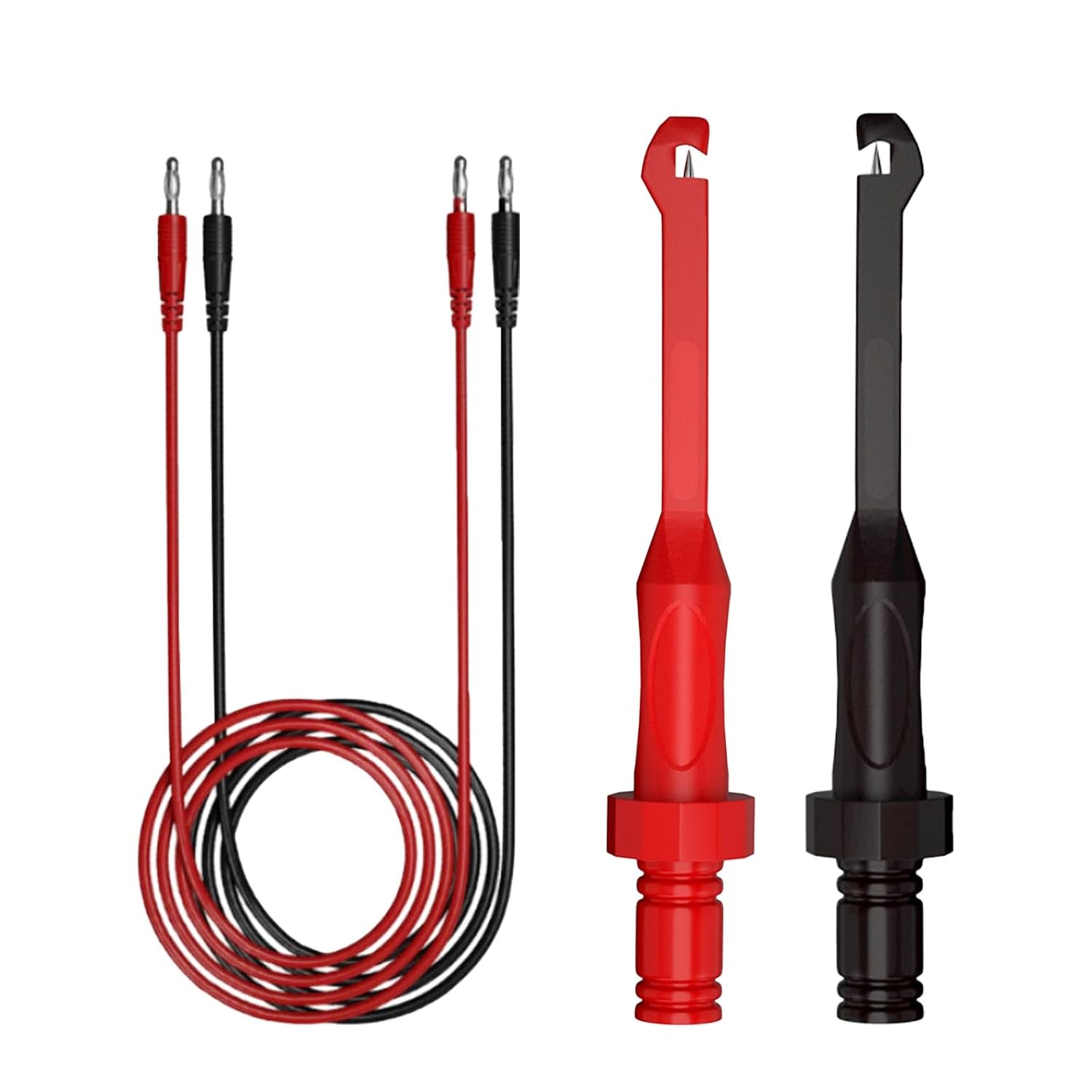 2PCS Multimeter Automotive Test Leads Kit with Wire Piercing Probe Clip, 4mm Ban