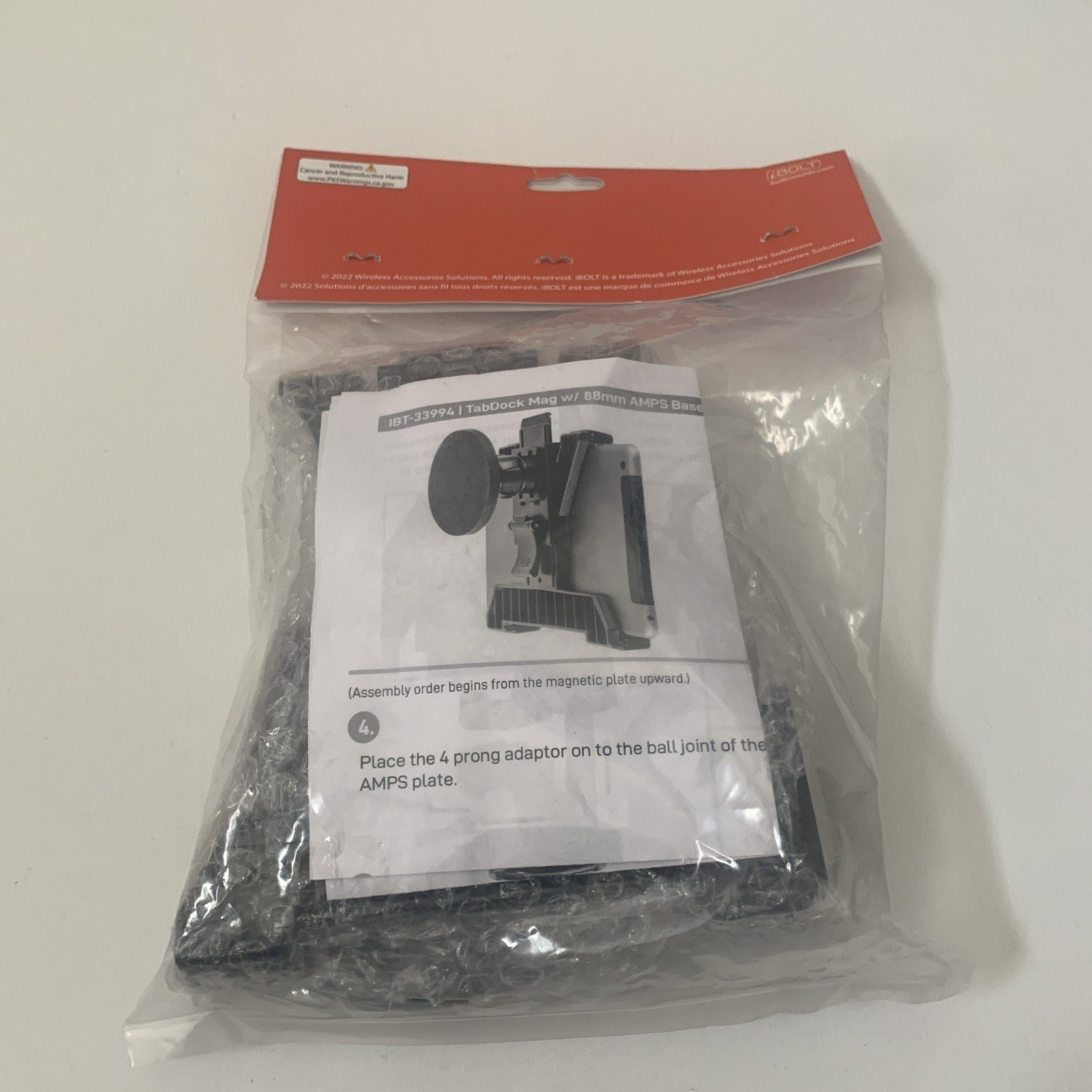 iBOLT MOUNTS TabDock Mag Clamp Mount 7"-10" Tablets 33994 Heavy Duty NEW