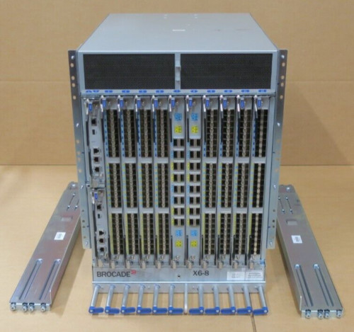 Brocade X6-8 8-Slot Fibre Channel Gen6 Director + 8x FC32-48 2x CPX6 2x CR32-8