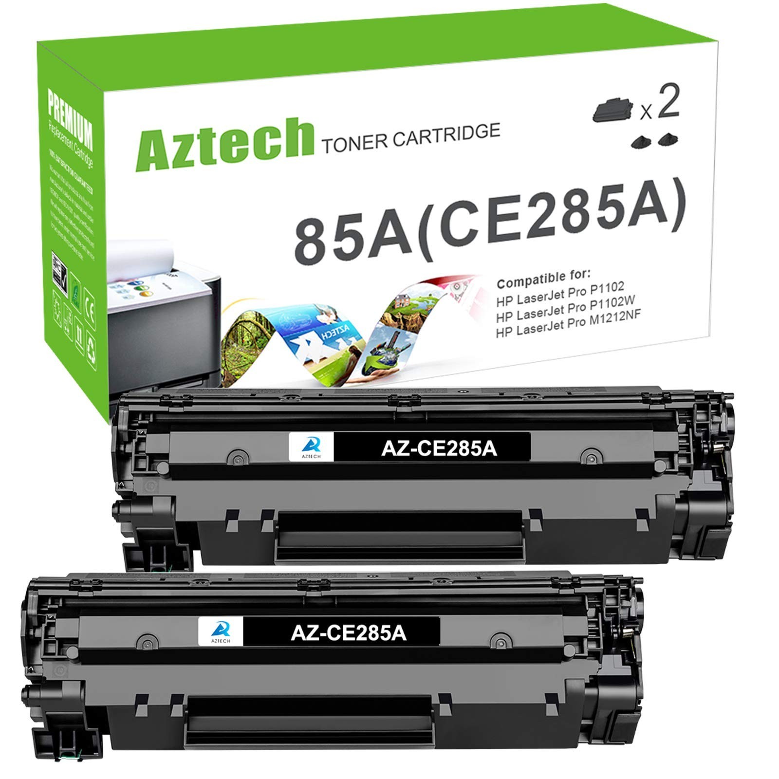 Aztech Compatible Toner Cartridge Replacement for HP CE285A 85A CE285 Laserje...