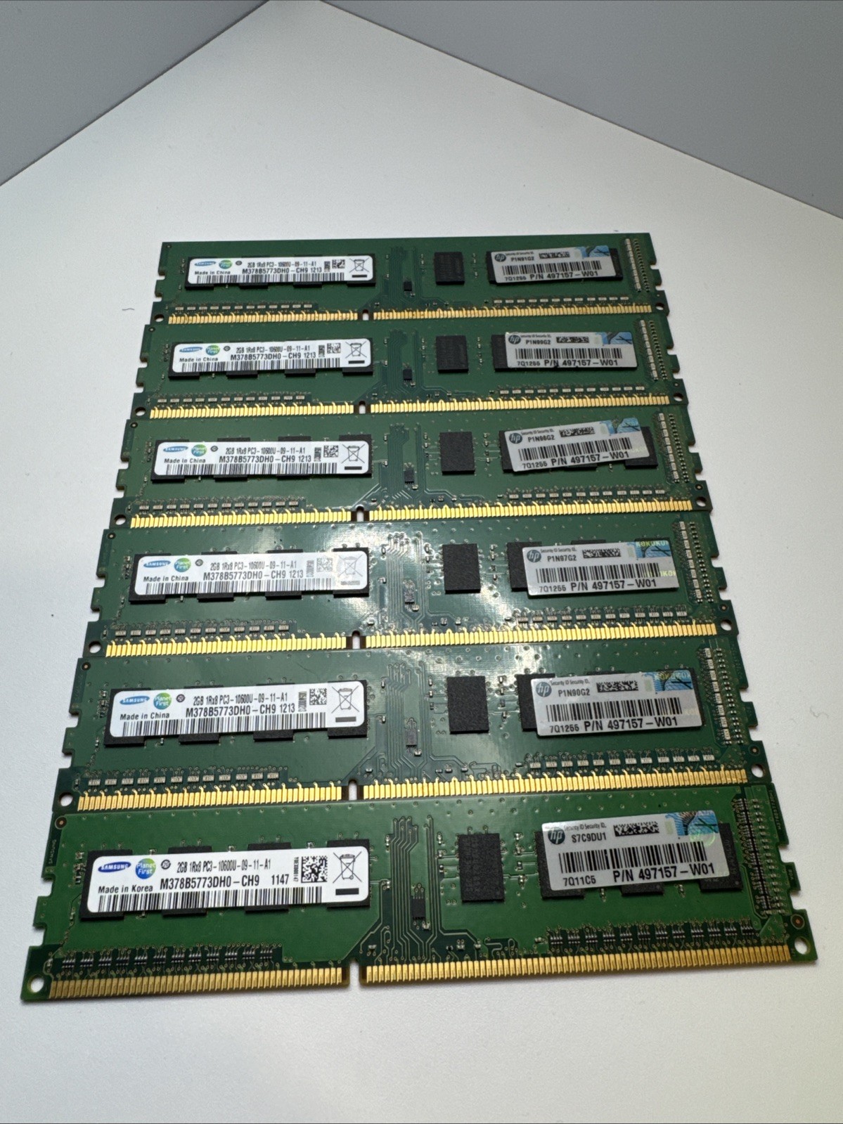 12GB (6 x 2GB) Samsung DDR3 Desktop RAM Kit - PC3-10600U 1333MHz Matching Set