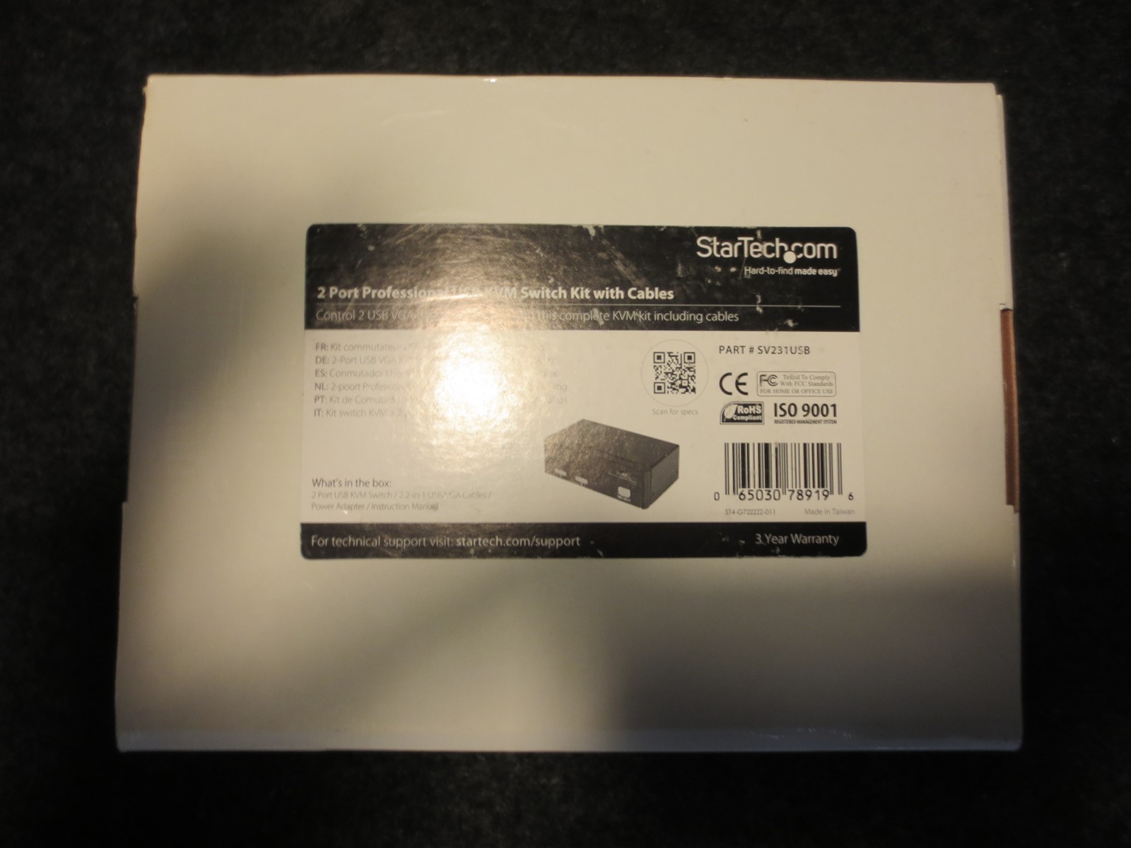 StarTech.com 2 Port Professional USB KVM Switch Kit 