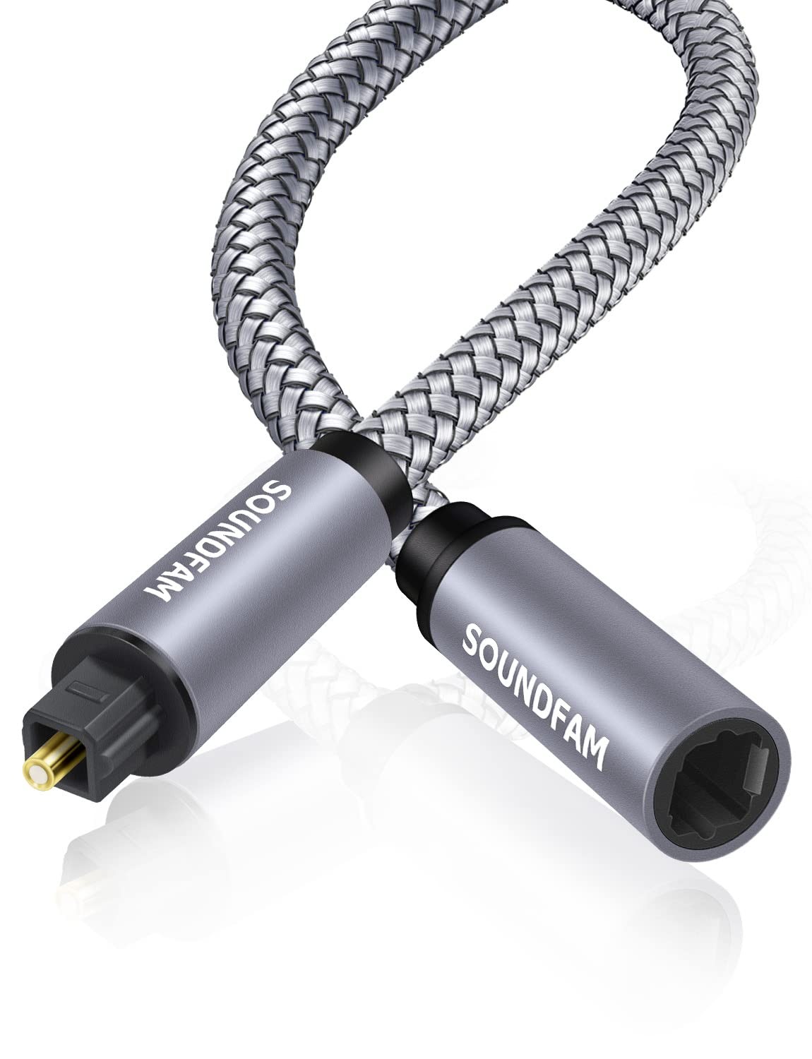 Optical Extension Cable 3Ft/1M, Toslink Optical Cable Male to Female Hi-Fi So...