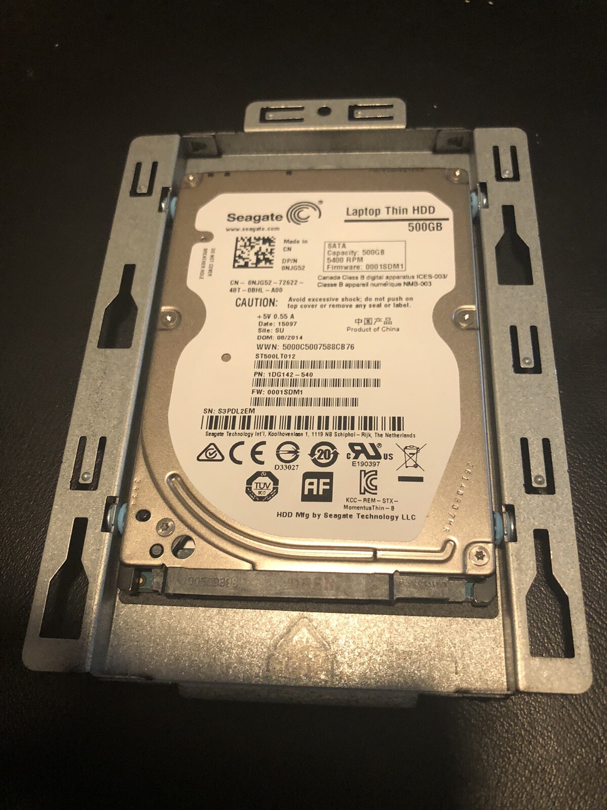 Alienware D07U Alpha Steam Machine Gaming PC Hard Drive Caddy With 500gb HDD