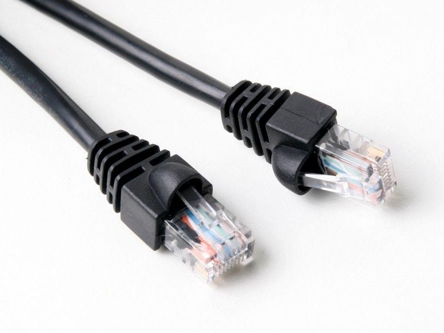 10 ft CAT5e 26 AWG RJ45 UTP Network LAN Patch Ethernet Cable Snagless Cord Black
